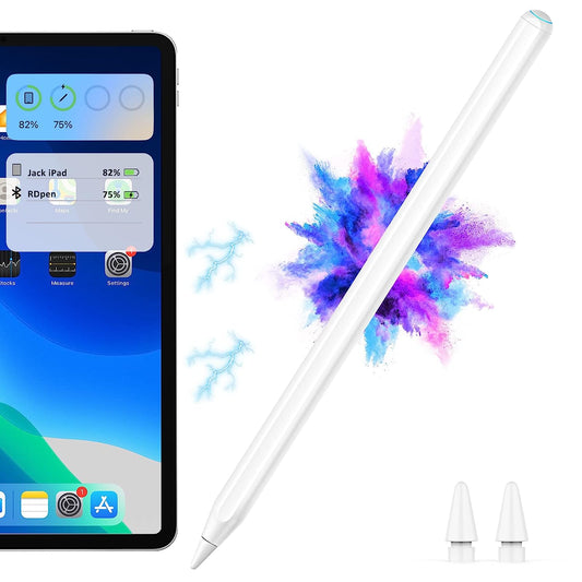 Wireless Charging Pencil 2nd Generation for Apple iPad Pen with Palm Rejection, Tilt Sensitivity, Magnetic for 2018-2022 iPad Pro 11, Pro 12.9 6th /5th /4th /3rd, Air 5/ 4th, Mini 6th Gen White