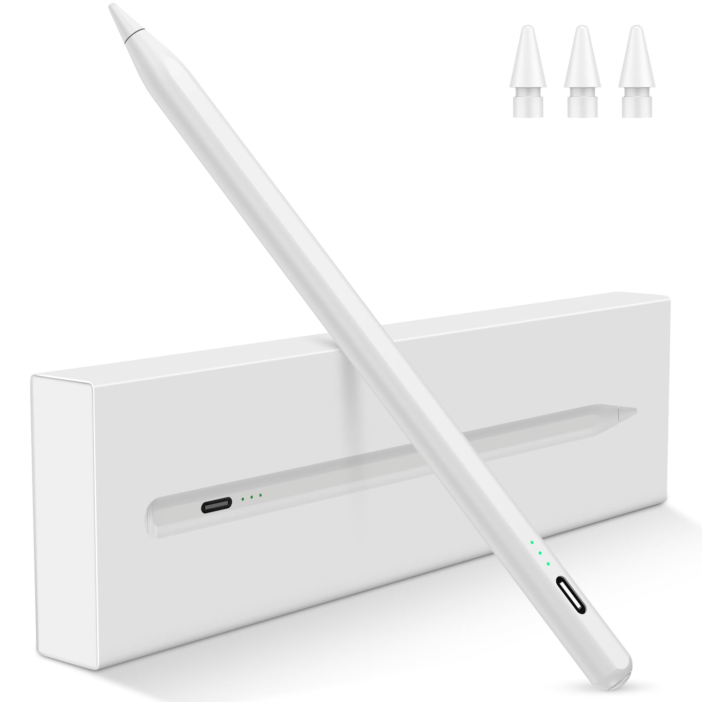 Stylus Pen for iPad 2026-2018, 15 Mins Fast Charge Pencil for iPad A16 11th/10th/9-6th Generation, Air M4 M3 M2 11"/13"/5-3rd, Pro M4 11/12.9/13, Mini A17 Pro/6/5th, Tilt Sensitivity Palm Rejection