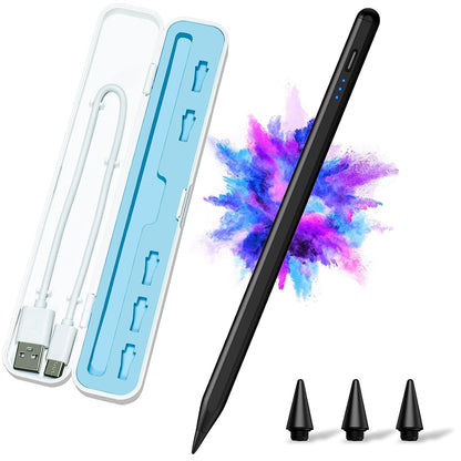 Xiron Stylus Pen for Apple iPad Pencil with Case, Palm Rejection, Power Display, Tilt Sensitivity, Magnetic Adsorption for 2018-2022 iPad Pro 11/12.9, iPad 6/7/8/9/10th, Air 5/4th/3rd, Mini 5/6th Gen