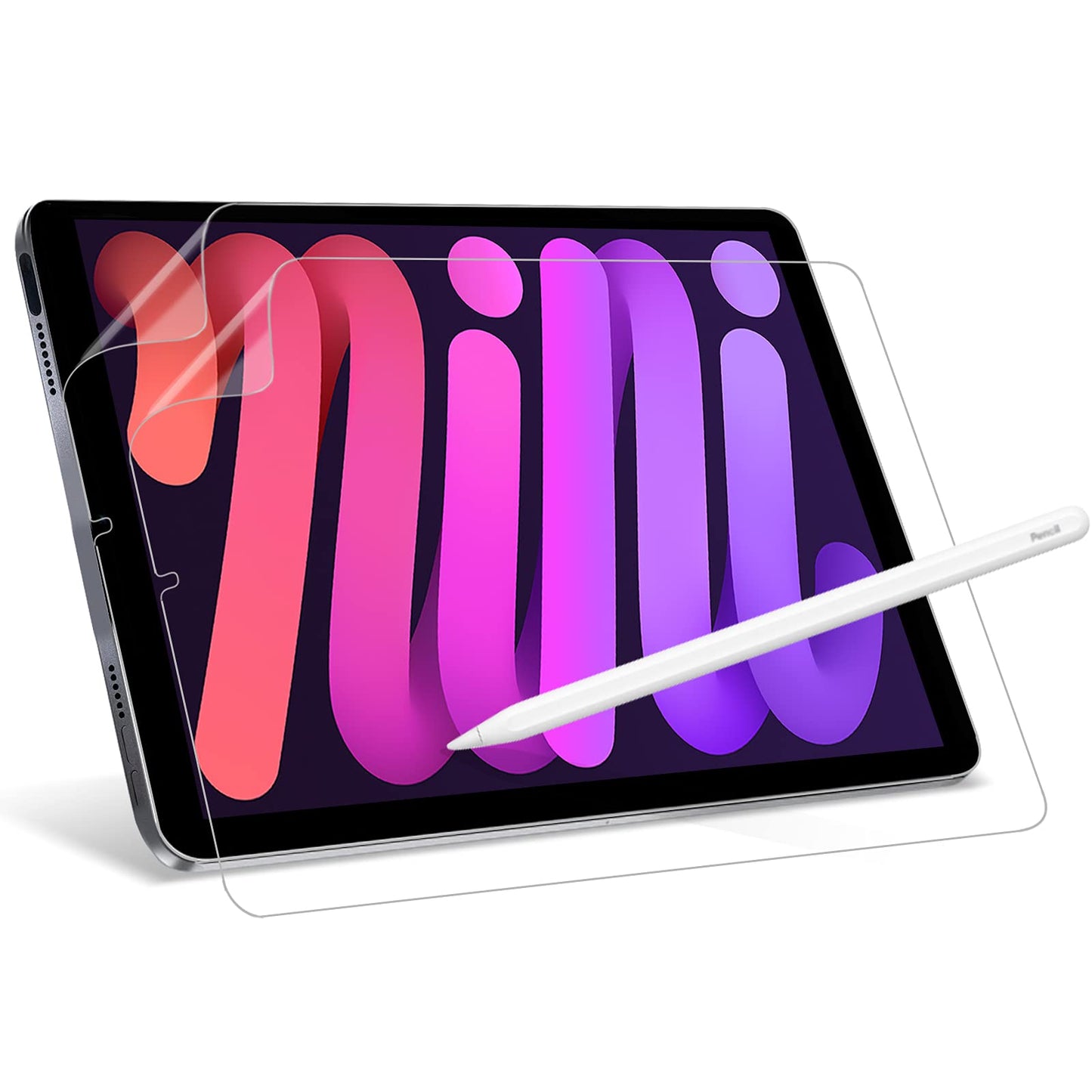 XIRON [2 PACK] Paper Screen Protector for iPad Mini 6 (2021, 8.3 inch), Matte PET Film for iPad Mini 6th Generation, Write and Draw Like on Paper, Anti-Glare Screen Protector