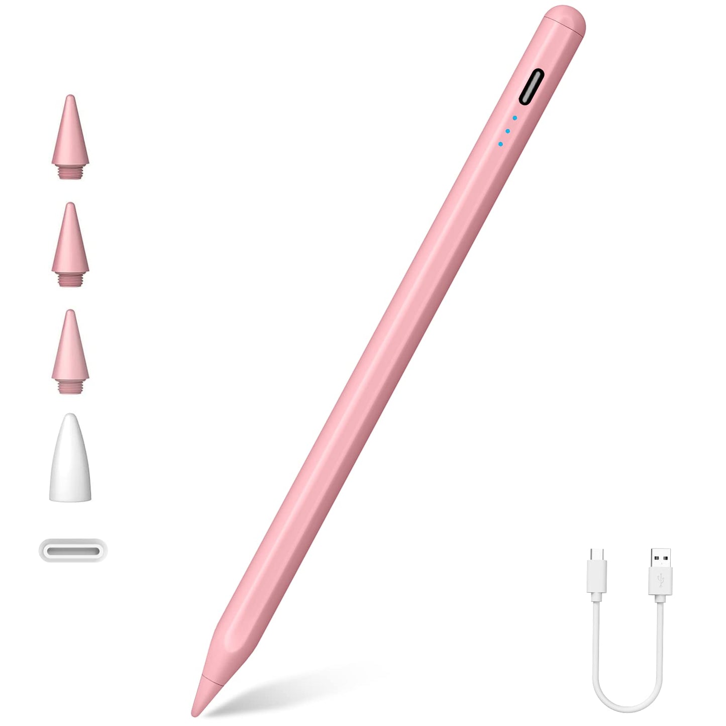 Active Pencil 2nd Generation with Tilt Sensitivity, Palm Rejection for Apple Pencil 2nd Generation Compatible with Apple iPad Pro 11/12.9 Inch, iPad 10/9/8/7/6 Gen, iPad Mini 6/5,iPad Air 5/4/3