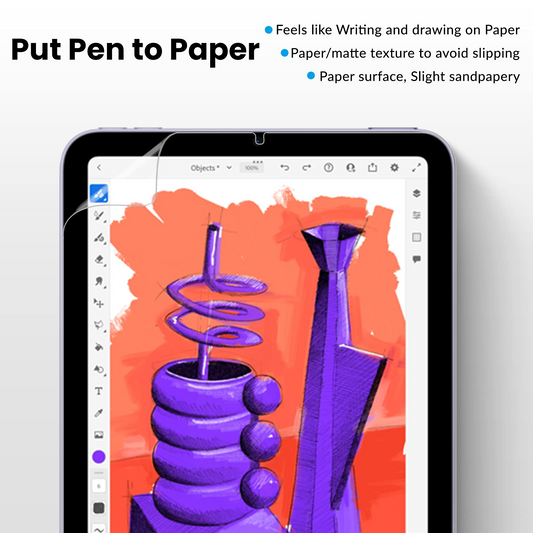 XIRON [2 PACK] Paper Screen Protector for iPad Mini 6 (2021, 8.3 inch), Matte PET Film for iPad Mini 6th Generation, Write and Draw Like on Paper, Anti-Glare Screen Protector