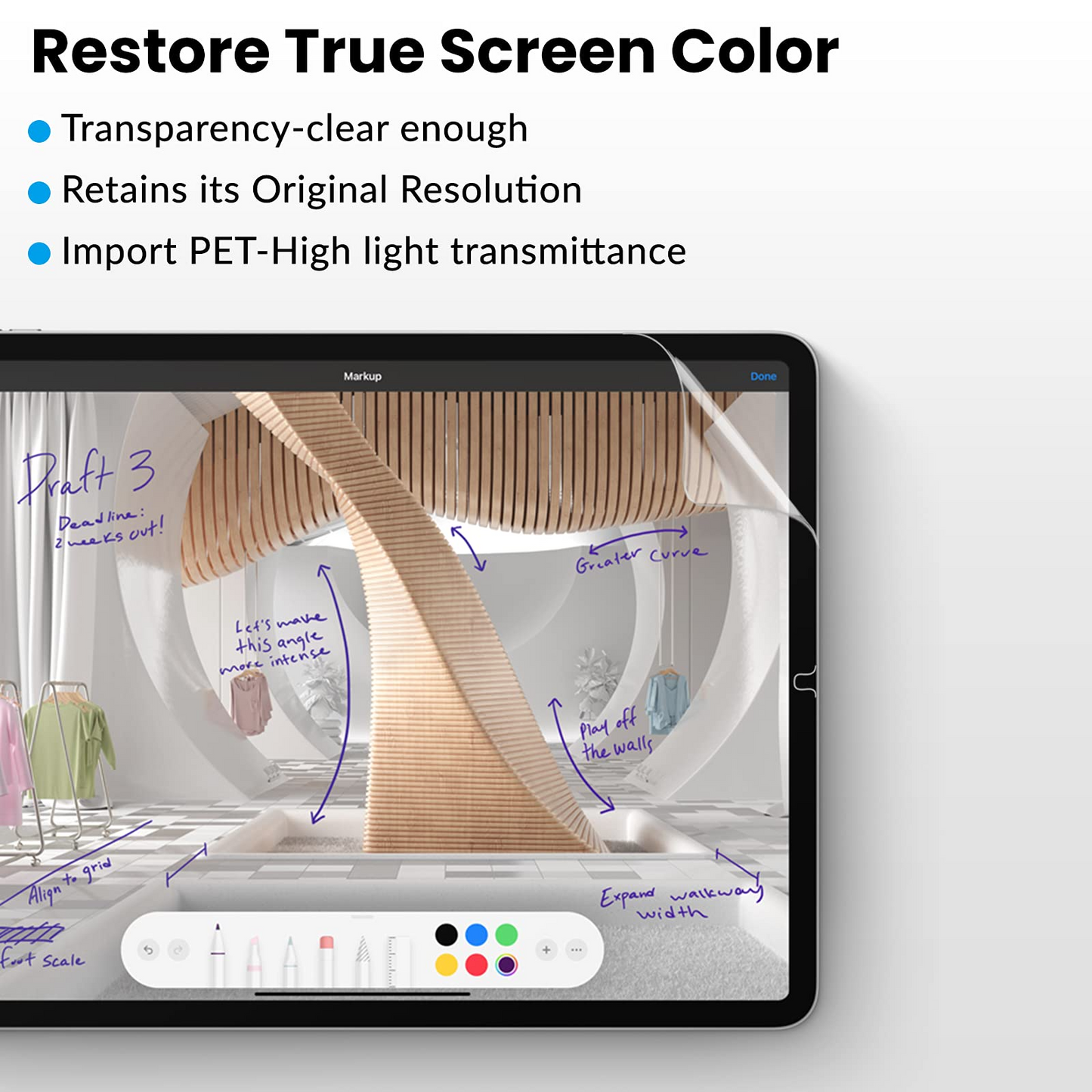 XIRON [2 PACK] Paper Screen Protector for iPad Mini 6 (2021, 8.3 inch), Matte PET Film for iPad Mini 6th Generation, Write and Draw Like on Paper, Anti-Glare Screen Protector