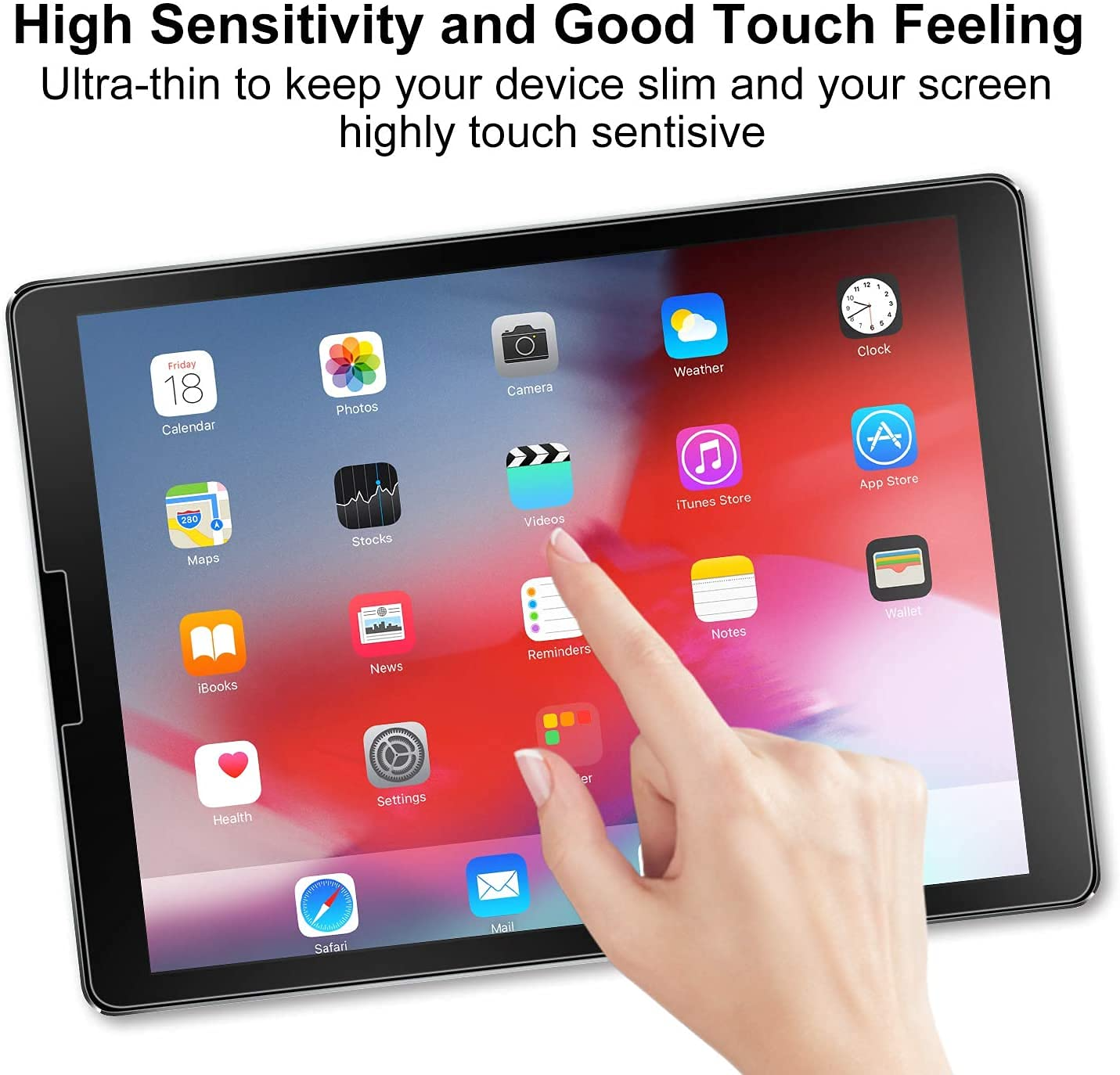 [2 PACK] Paper Screen Protector Compatible with iPad Pro 12.9 (2022&2021&2020&2018), XIRON High Touch Sensitivity No Glare Scratch for iPad Pro 12.9 Matte Screen Protector, Compatible with Apple Pencil