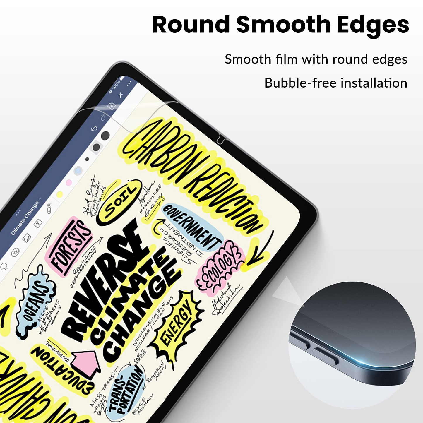 XIRON [2 PACK] Paper Screen Protector for iPad Mini 6 (2021, 8.3 inch), Matte PET Film for iPad Mini 6th Generation, Write and Draw Like on Paper, Anti-Glare Screen Protector